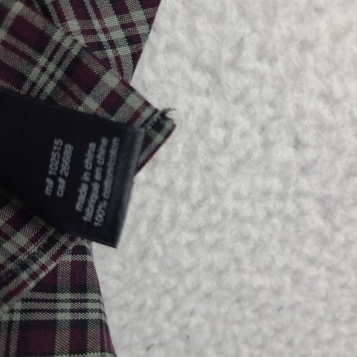 John Varvatos Shirt Mens Large Black Purple Plaid Multi Color Dress Button Up - Picture 8 of 12