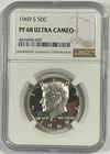 1969-S NGC PF 68 ULTRA CAMEO Kennedy Silver Half Dollar