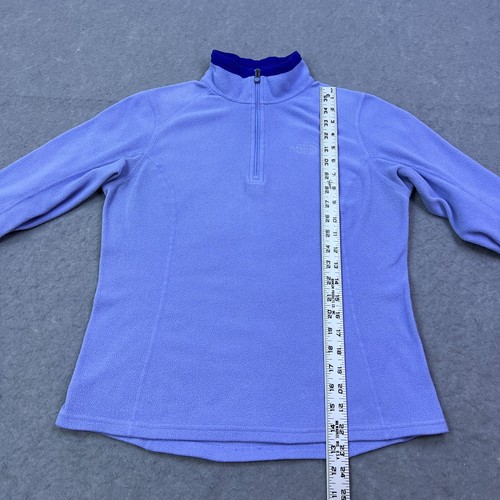 North Face TKA 100 Microvelour Glacier Fleece Women's Medium Pullover 1/4 Zip - Picture 9 of 12