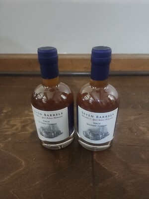 2 x Seven Barrels Peach Infused Balsamic Vinegar 12.7 Ounce Barrel Aged