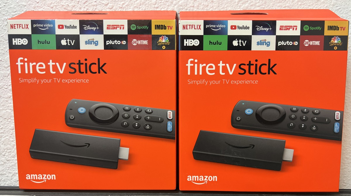 Lot Of 2-Amazon Fire TV Stick 3rd Gen HD with Alexa includes TV