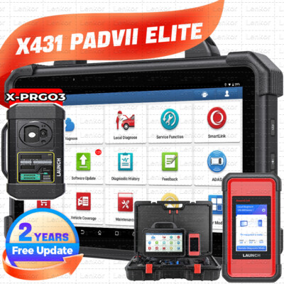 2025 LAUNCH X431 PAD VII TPMS Diagnostic Scanner J2534 Programming Key Coding