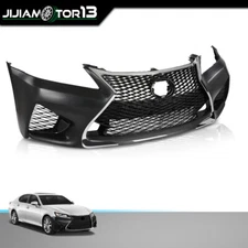 6PCS Fit For 13-15 Lexus GS GS350 GS450 Conversion to 16+ GS F Front Bumper Kit