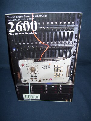 The Hacker Quarterly 2600 Vol. 27 #1 Spring 2010 Used Magazine