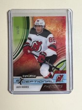 2021-22 UD Synergy Hockey Exceptional Phenoms green Jack Hughes /99