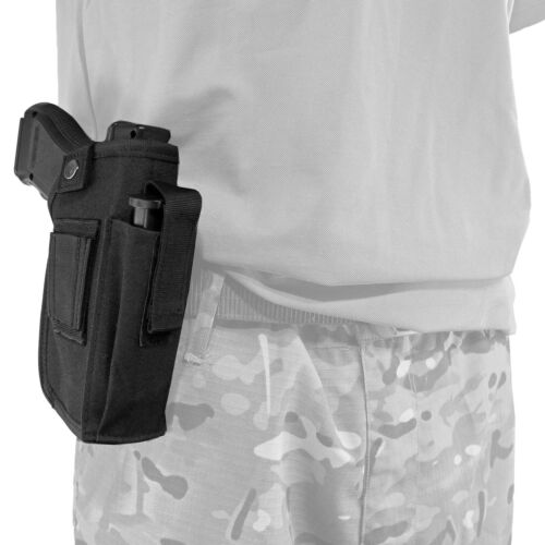 Universal IWB OWB Tactical Gun Holster with Mag Pouch Fit Gun with Laser / Light - Picture 1 of 9