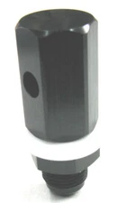 08 an bulkhead  style rollover tip over Safety vent valve black Anodized Alum