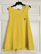 Vtg Speedo Graphic Tank Top SPELL MADE USA XL Vintage Swim Surf Yellow