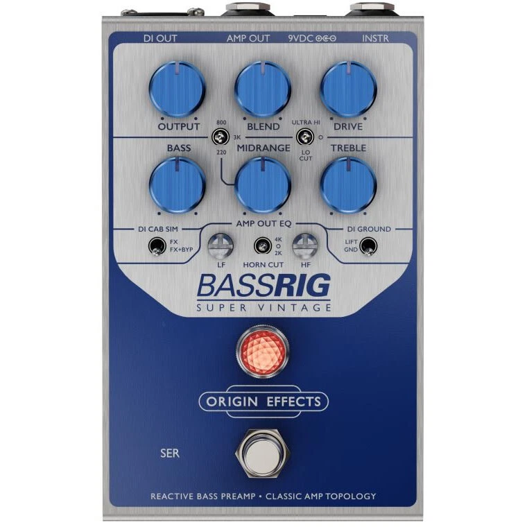 Origin Effects BASSRIG Super Vintage Bass Preamp Effects Pedal
