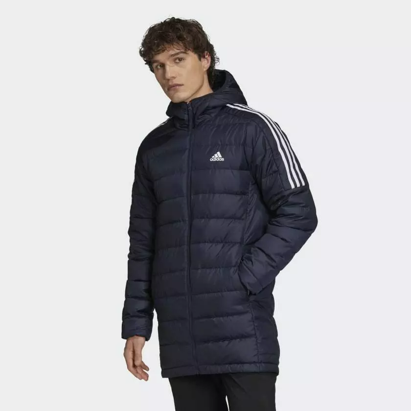 adidas Essentials Down 'Legend Ink' Men's Parka GH4605 | eBay