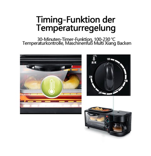 3-in-1 Ofen : Toaster , 9liter Ofen, Kaffeemaschine - Praktisch! - Bild 4 von 6