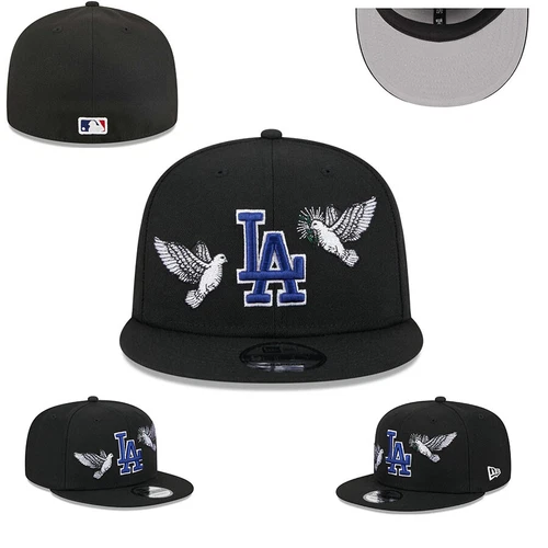 Los Angeles Dodgers Hat Fitted Cap Unisex Adult Baseball Hat Flat Brim Hat Cap - Picture 10 of 16
