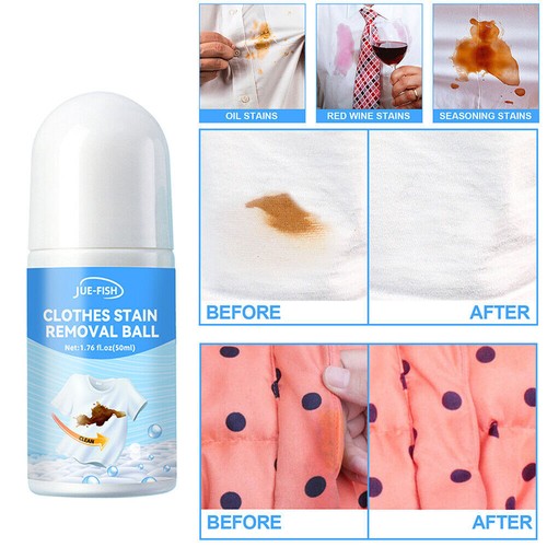 2PCS Stain Remover Roller-Ball Cleaner Portable Clothes Instant Decontamination - Picture 4 of 12