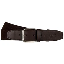 Baseball Belt with Leather Tab
