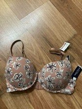 Nautica Intimates Super Soft Light Lift Bra Floral Print Size 36C New w/Tags