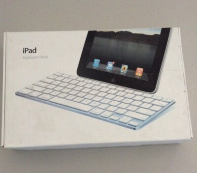 Original (MC533LL/A) Apple iPad Keyboard Dock Model A1359 - Weiß + Silber
