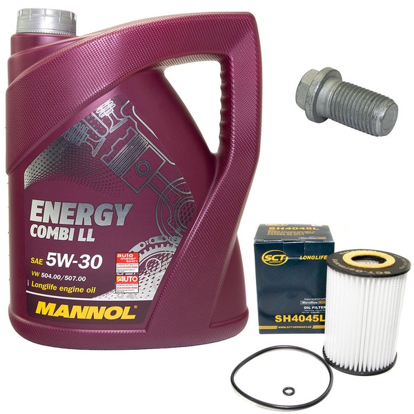 MotoröL ÖLfilter SH4045L 5W30 5Liter + ÖLablassschraube FüR Mercedes W211 B906-image