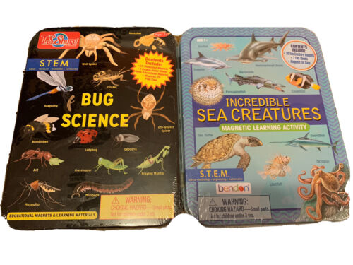 Bendon Magnetic Learning Activity STEM NEW Sealed Tin Bug Science / Sea Creature - Picture 1 of 6