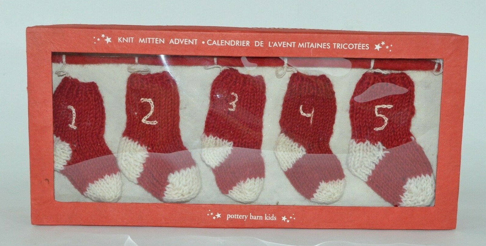 Pottery Barn Kids Knit Stockings Advent Calendar CHRISTMAS Countdown Garland