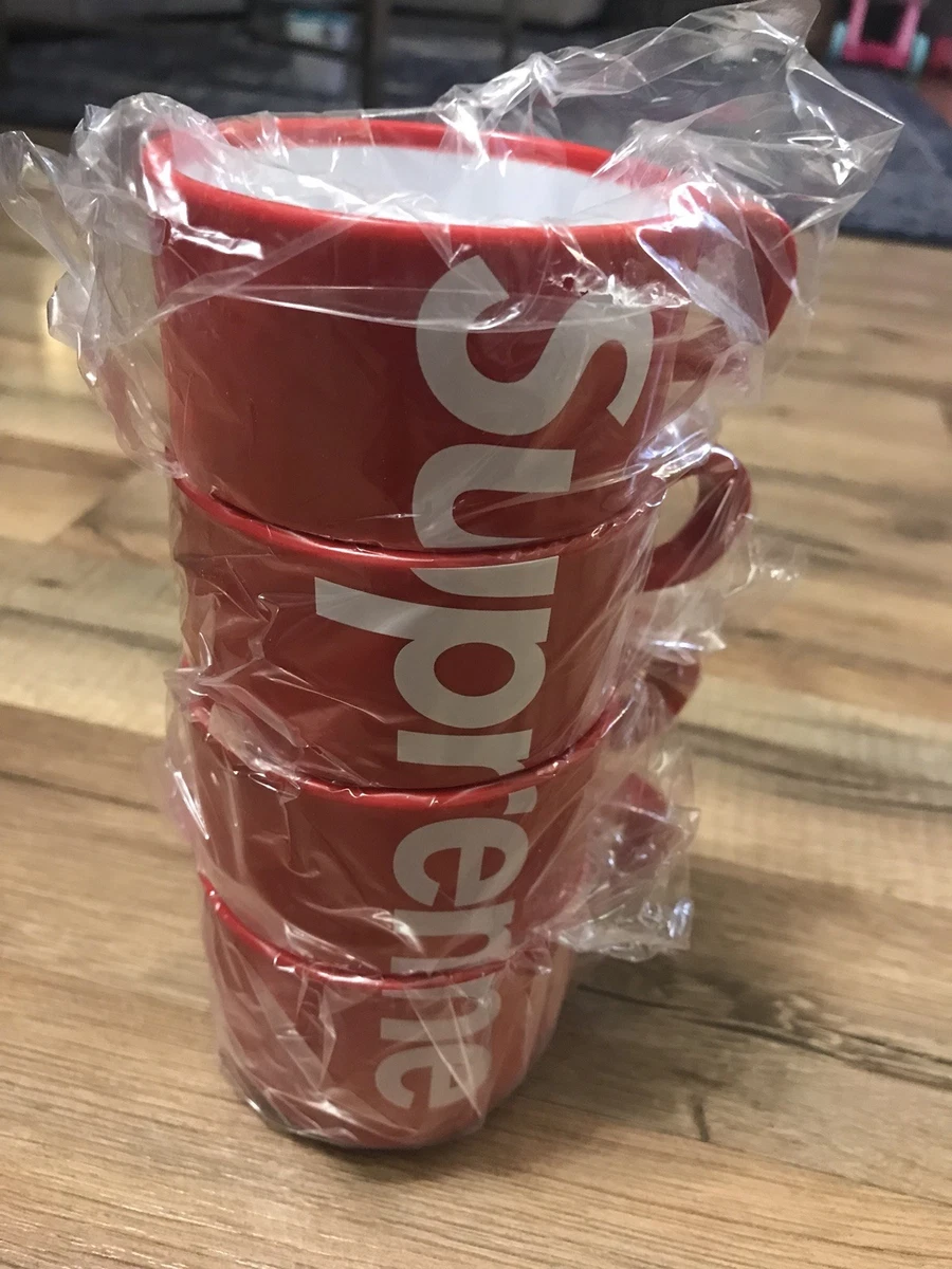 Supreme Stacking Cups Set of 4 Red SS18 LIMITED 100% Authentic