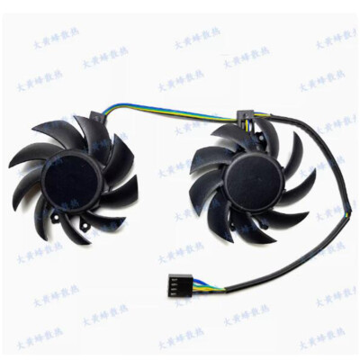 For NVIDIA Tesla P4 T4 Graphics Card Dual Cooling Fan 4-wire PWM