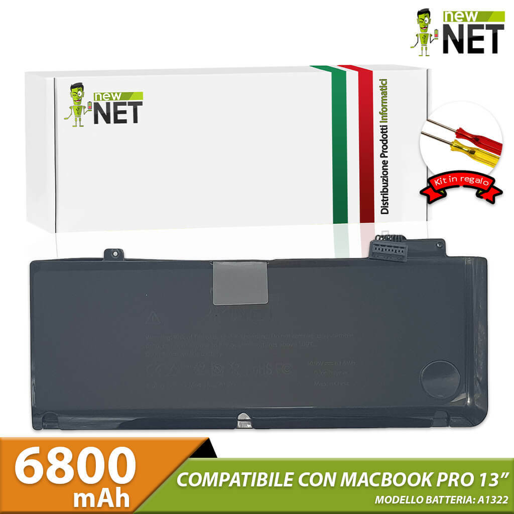Ridai Vita al tuo MacBook Pro 13 MB990TA/A | Batteria A1322 10.95V