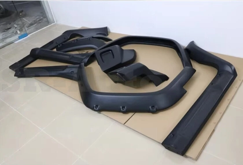 Para Hummer H2 2003-2009 Carrocería ancha Rueda-ceja Protector Versión Cuerpo ancho Ángulo 8 piezas Foto 3 de 4