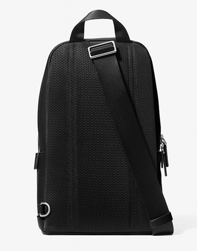 Michael Kors Unisex Cooper Pebbled Leather Commuter Slingpack Backpack - Picture 4 of 40