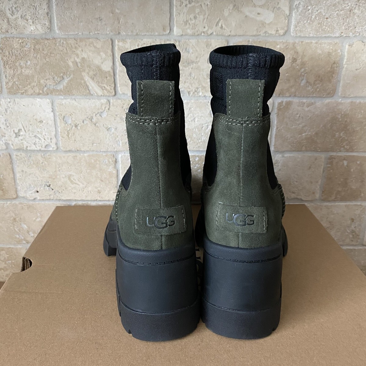 UGG BROOKLYN CHELSEA FOREST NIGHT SUEDE WATERPROOF BOOTS SIZE US