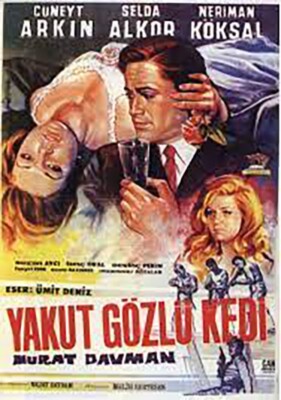 yakut gözlü kedi-Cüneyit Arkin -Yeşilçam filmi Privat Dvd Arsiv Filmi.