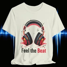 Feel The Beat Music Tee, Unisex T-Shirt,Music Lover Gift,Graphic Tee,Music Shirt