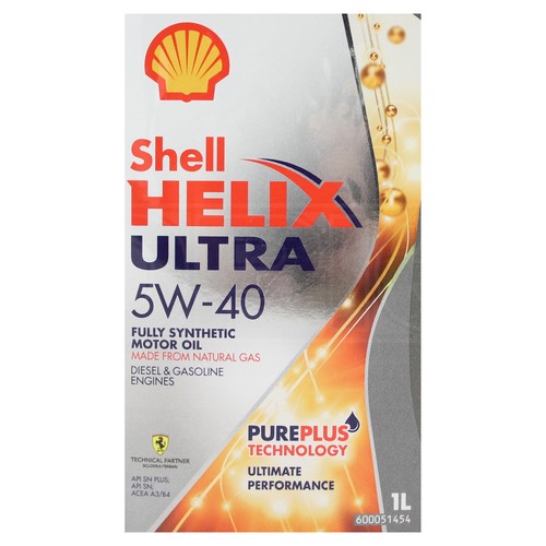 Shell Helix Ultra 5W-40 Fully Synthetic Motor Oil Car Engine 5w40 5L 1 Litre - Picture 5 of 6