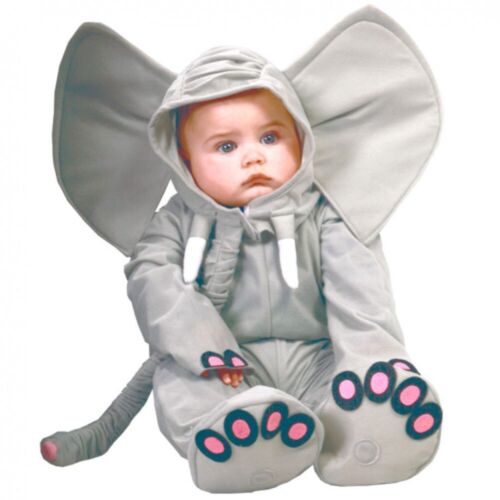 Baby Kostüm Elefant Gr. 68-92 Overall grau Tierkostüm Kinderfasching Zoo Afrika - Bild 1 von 1