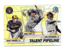 2020 Bowman Chrome Baseball Talent Pipeline Milwaukee Brewers #TP-MIL NRMT