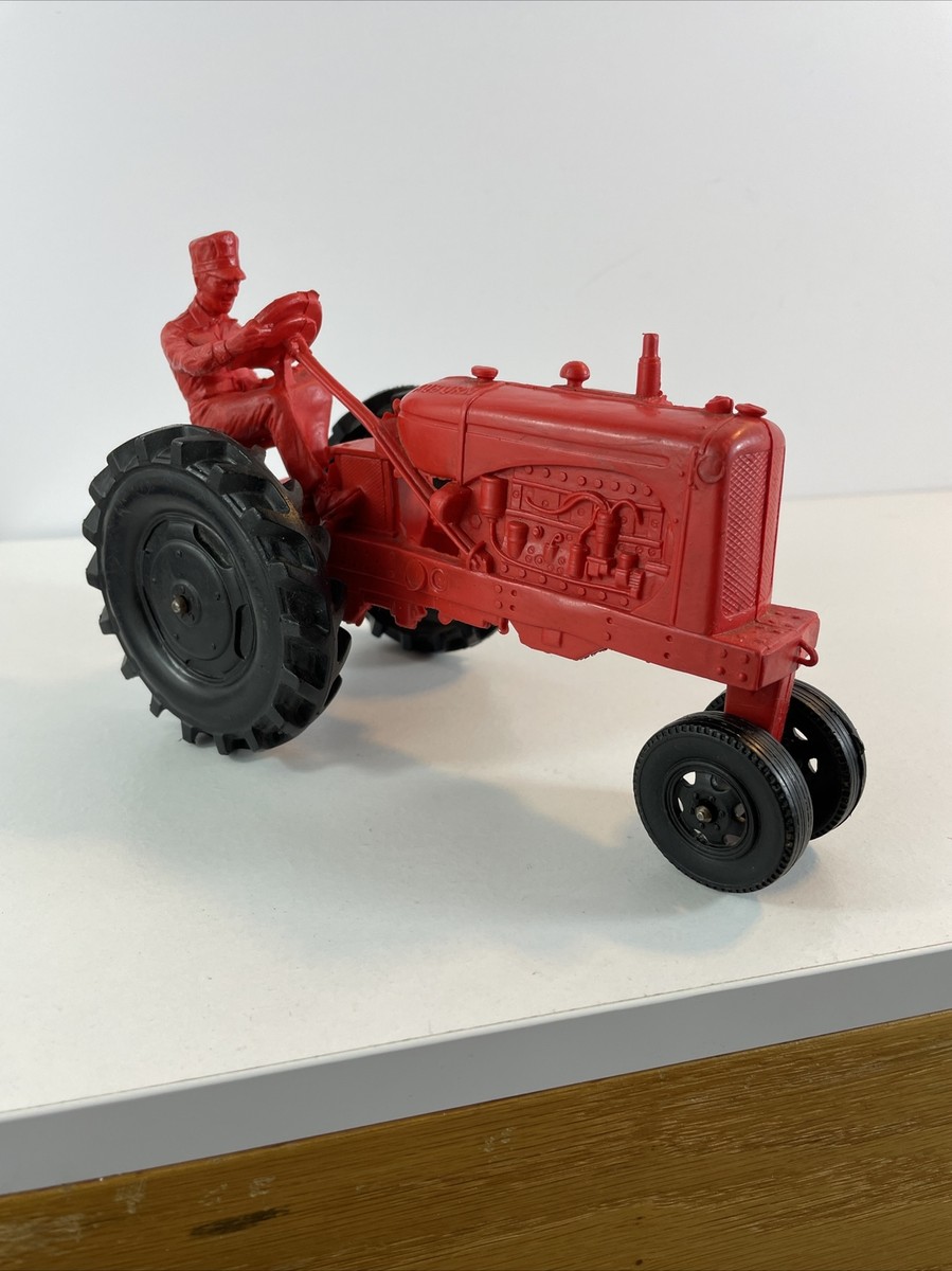 Tkc三世様50’s AUBURN RUBBER ビンテージ ランチェロ Vintage toy tractor-1950's Auburn Rubber 572-with farmer driver-7