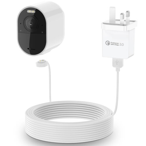 20 Fuß/6 m wetterfest Outdoor Ladekabel & UK Stecker für Arlo Ultra/Pro 3/Pro 4 - Bild 2 von 8