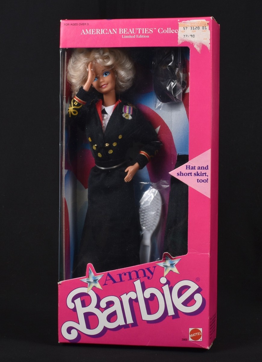 Mattel 1989 Vintage Army Barbie Doll Military Collectible American