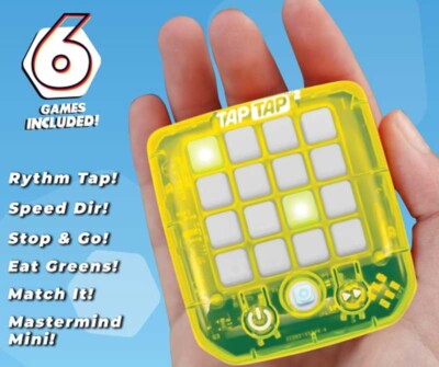 Smart TAP181-08 TapTap Smart Fidget, Gadget De Taille De Paume, Jeux De Haute Technologie, Jouet De Voyage, Couleurs Variables, Cadeau Pour Enfants De 5 Ans Et Plus