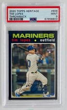 2020 Topps Heritage High Number TIM LOPES PSA 9 Throwback Variation SSP RC #606