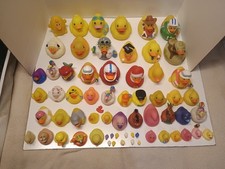 Assorted Rubber Ducks Ranging In Various Sizes From 4 Inches To Half Inch