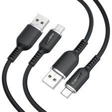 SUNGUY USB to C Cable for iPhone 17/16/15 Pro Max/Plus 1FT 1ft 1ft, Black