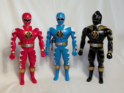 Power Rangers 2004 Dino Thunder Talking Rangers No Batteries Lot Of Three 9.5''
