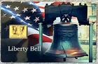 Lot Of TWO!! Liberty Bell 1/1000 Oz Gold Coin/Cards. Only 25,000 Ever Minted!!
