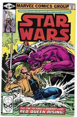 Marvel Comics Star Wars #36 1980 Bronze Age Red Queen Rising! Luke Skywalker