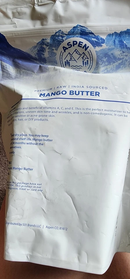 Raw Mango Butter 100% Pure Organic Natural Unrefined For Skin Body Hair Bulk  - Image 4 of 4