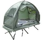 COT BED WITH TENT, SLEEPING BAG AND AIR MATTRESS