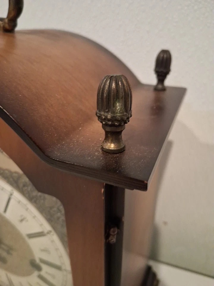 Reloj de Colección Bulova Tempus Fugit Mantel Westminster Funciona. Hermoso Foto 4 de 4