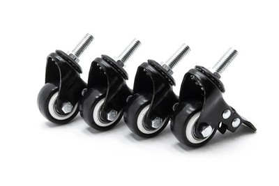 QF09346 4'' Janome Quilt Maker Pro Caster SET OF 8: QUILT MAKER PRO 16, 20 20 RED