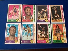 1974-75 Topps Basketball #6 #12 #29 #35 #38 #58 #78 #79