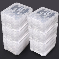 8in1 Reusable Plastic Micro SD SDHC TF Memory Card Storage Case Box Protector Ho